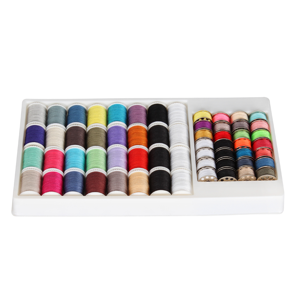 Haitral 60-Piece Sewing Thread Kit Storage Organizer - Multi-color