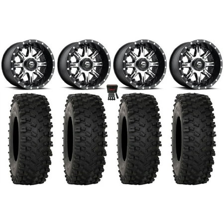 Fuel Nutz 14 Wheels Black 30 ATX470 Tires Polaris RZR XP 1000 / PRO XP / Ranger XP 900/1000