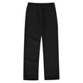 thumbnail image 5 of GBSYEWXS Toddler Teen Girls Trousers Size 5 Years--6 Years Straight Full-Length Elastic Waist Daily Wear Skinny Black Pants, 5 of 8