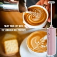 thumbnail image 4 of Sunjoy Tech Handheld Milk Frother for Coffee Easy One-Hand Operation Foam Maker for Lattes Electric Whisk Drink Mixer Cappuccino Frappe Matcha Hot Chocolate Mini Foamer, 4 of 8