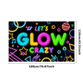 thumbnail image 4 of Neon Theme Glow Party Banner Decorative Design Birthday Event Celebration Banner for Party Celebration Indoor Decoration Photo Booth, 4 of 9