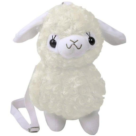 Cute Sheep Crossbody Bag Cartoon Animal Purse Handbags Plush Bag Cartoon Lamb Shoulder Bag Messenger Bag for Women