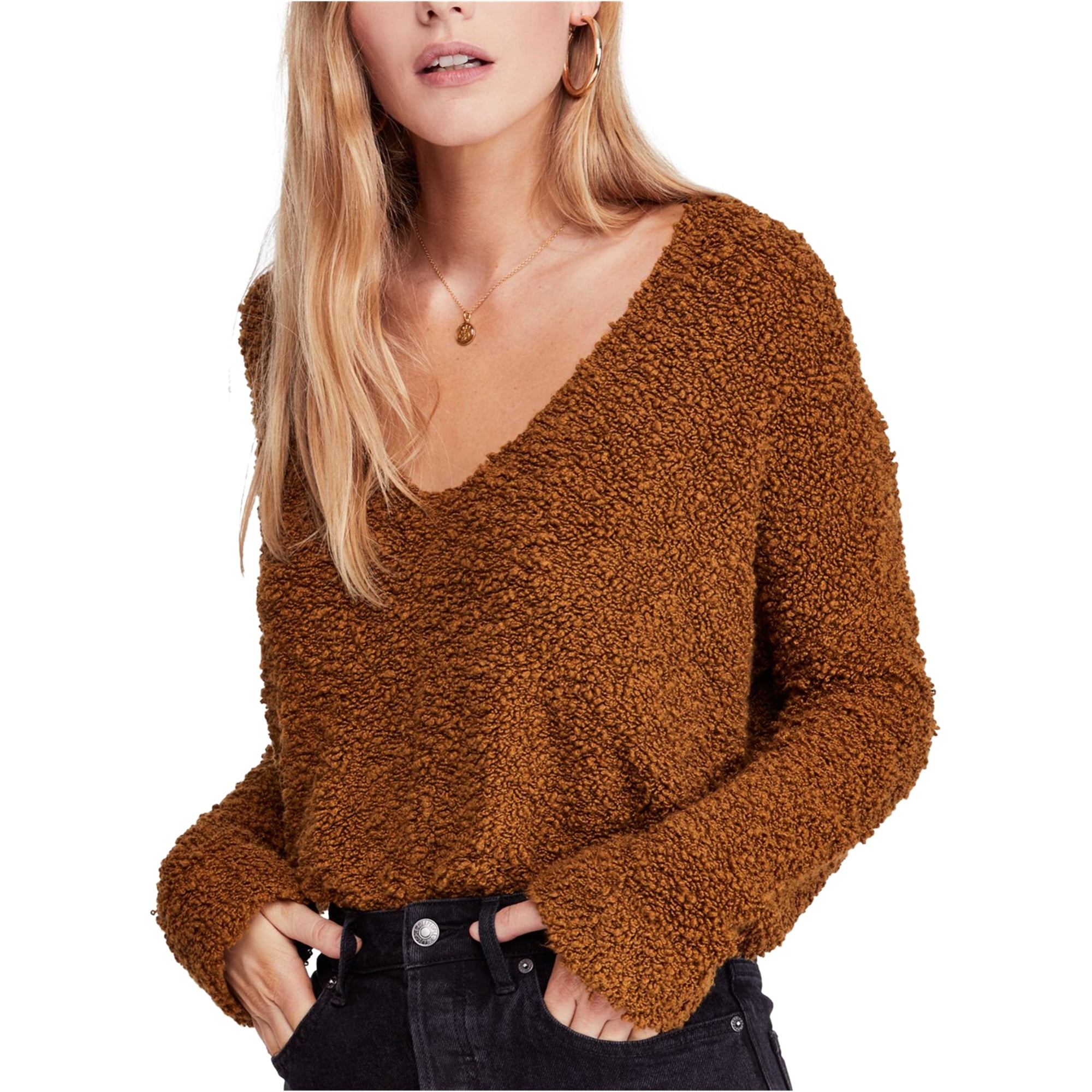 popcorn pullover sweater