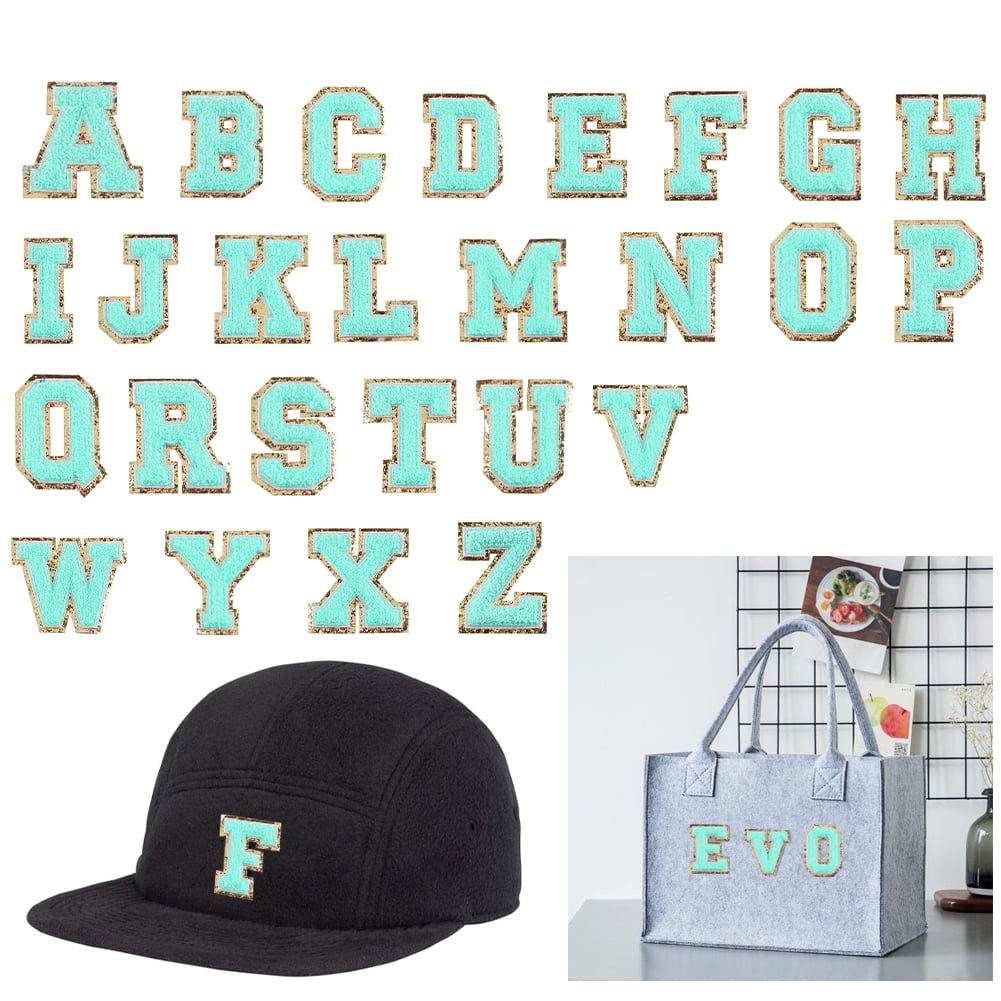 26PCS Self Adhesive Chenille Letter Patches Stoney Clover Lane Patches