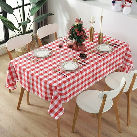 

Table Cloth Red Polyester Antependium Plaid Tablecloth Restaurant Western Restaurant Table Linen Coffee Shop Restaurant Tablecloth Household Tea Table Cloth Cloth