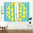 thumbnail image 2 of MKHERT Yellow Rubber Ducks Window Curtain Kitchen Curtains Window Treatments 26x39 inch,Set of 2, 2 of 3