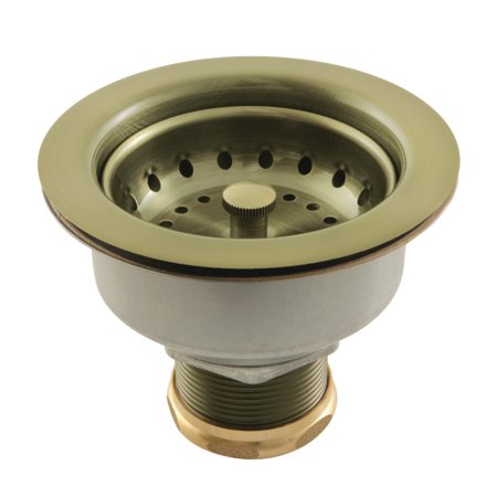 Kingston Brass K112AB Tacoma Snap-N-Tite Sink Basket Strainer  Antique Brass