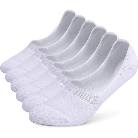 

Pairs Unisex Thick Cushion Athletic Cotton Non Slip Low Cut Flat Liner No Show Socks