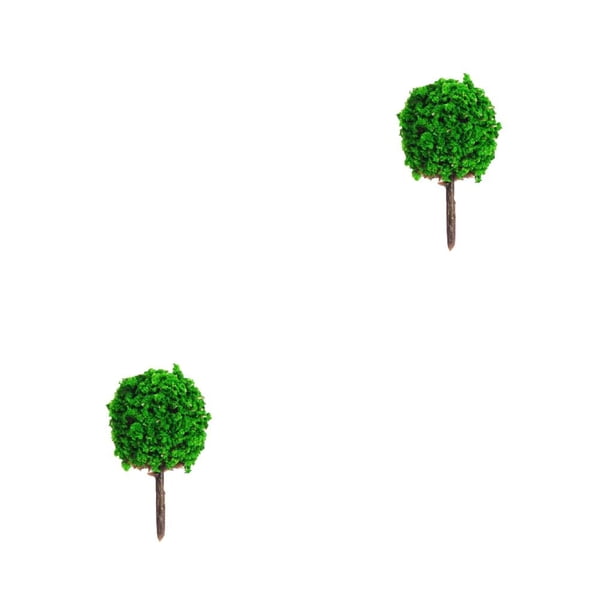 Seitruly Modelo de paisaje estático DIY diseño de terrario ornamento planta de simulación accesorios de paisaje árboles en miniatura Tipo3 2piezas