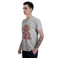 thumbnail image 5 of Three Wise Monkeys Men's T-Shirt Cotton 100% Summer Tops Fashion Casual Cartoon Monkey Short Sleeves for Men Women Round Collar Top Tees, 5 of 6
