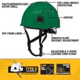 thumbnail image 2 of Casco de seguridad DEWALT DPG22V verde tipo II clase C ventilado, 2 of 6