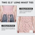 thumbnail image 6 of Pink Christmas Gingerbread Apron-Garden Aprons for Women with Pockets-Cotton Linen Waterproof Kitchen Cooking Gardening Aprons Adjustable for Kitchen,Cooking,BBQ and Salon 32"x27", 6 of 7