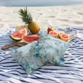 thumbnail image 5 of Summer Coastal Outdoor Pillow Covers Pack of 2 Ocean Jellyfish Nautical Coral Eucalyptus Leaves Waterproof Throw Pillow Covers Decorative Cushion Cases for Patio Garden Tent Balcony Couch 18x18 inch, 5 of 9