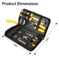 thumbnail image 2 of Dl-C1011e - 11 Pcs Electricians Tools Set Long Nose & Diagonal Cutting Pliers | Wire Stripper, Slotted Screwdriver Phillips Screwdriver Test Pencil Tool Kit | Durable Construction, 2 of 5
