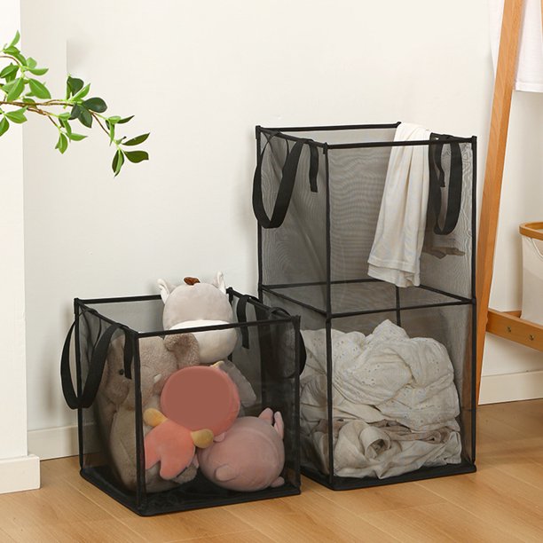 Warkul 1 Pack Popup Laundry Hamper, Portable Collapsible Storage Mesh