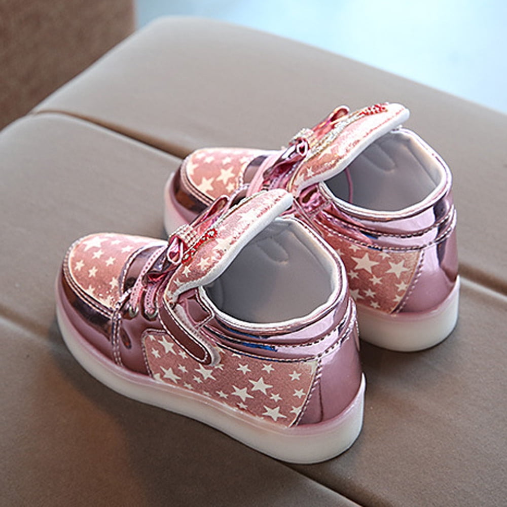 Luminous Pink Princess Toddler Sneakers For Girls Size 21 30 With Glowing  Lights LJ201202 From Cong05, $13.7