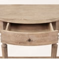 thumbnail image 2 of Zentique T136 E272 Demi Lune Wall Console, Limed Grey Oak - 39 x 32 x 18 in., 2 of 3