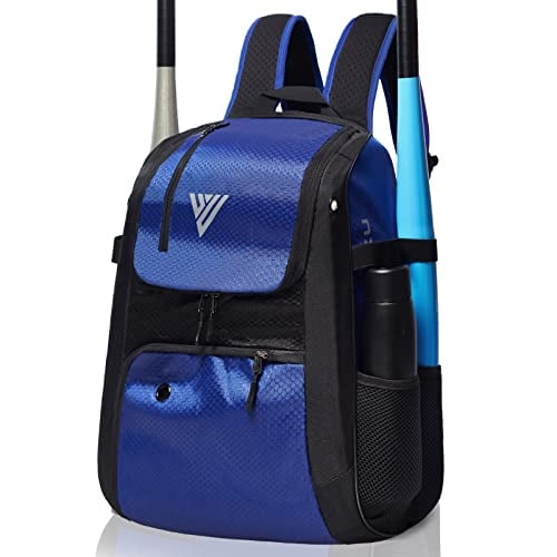 Mochila de béisbol DAREKUKU Bolsa de softbol para adolescentes y adultos con gancho y compartimento para zapatos capacidad 4 bates guante casco y tacos