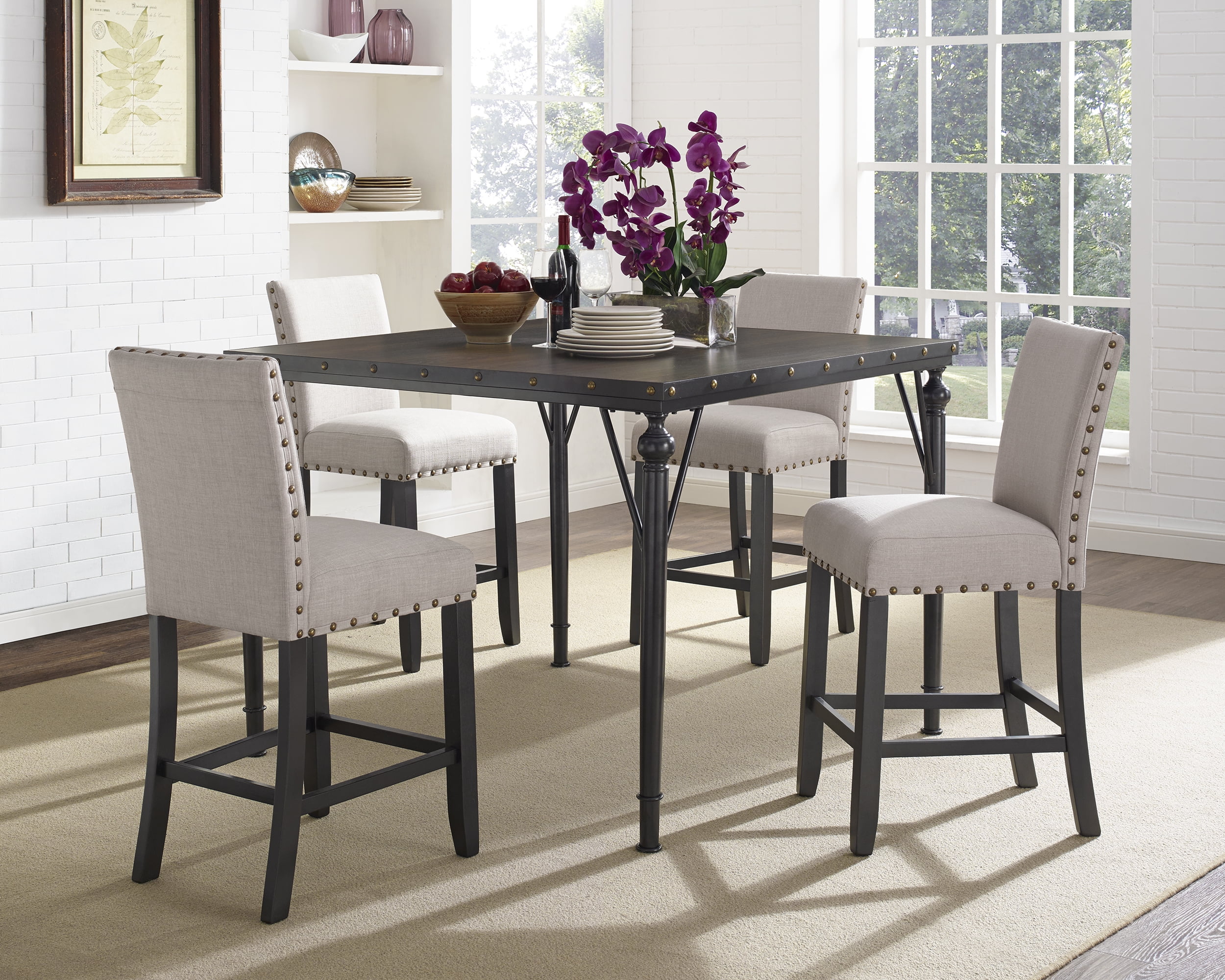 imagio home furniture 9 piece counter height dining set