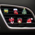 thumbnail image 5 of 11 piezas de clips de ventilación para ambientador navideño, adornos navideños para coche, accesorios de interior, 5 of 5