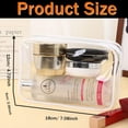 thumbnail image 2 of Bolsa de cosméticos YOQIVEXU de PVC transparente con cierre impermeable (12 unidades), 2 of 9