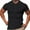 Black, variant on YYDGH Collared Muscle Polo Shirts for Men Ribbed Knit Slim Fit Polo Shirts Short Sleeve Button Down Shirts Casual Stylish