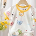 thumbnail image 6 of enyan Boy Clothes Baby Boy Outfits 12-18 Months Baby Boy Clothes Short Sleeve T-Shirt Tee Tops Joggers Casual Elastic Shorts,Light Yellow,12-18 Months, 6 of 6