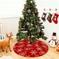 thumbnail image 3 of Christmas Tree Skirt 120Cm With Hem - Fabric Base Cover For Gifts, Tree Stand, And Holiday Decor, 3 of 7