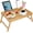 Bamboo., variant on Bed Tray Table with Folding Legs, Bamboo Breakfast Food Tray with Media Slot, Use As Platter, Laptop Desk, Snack, TV Tray Kitchen Serving Tray (Bamboo Extra-Large Size)