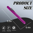 thumbnail image 2 of HIBIBUD 2Pcs Penlight,Tail ButtonPen Lights for Nurses,Clamp Design Pocket Flashlight,Purple, 2 of 7