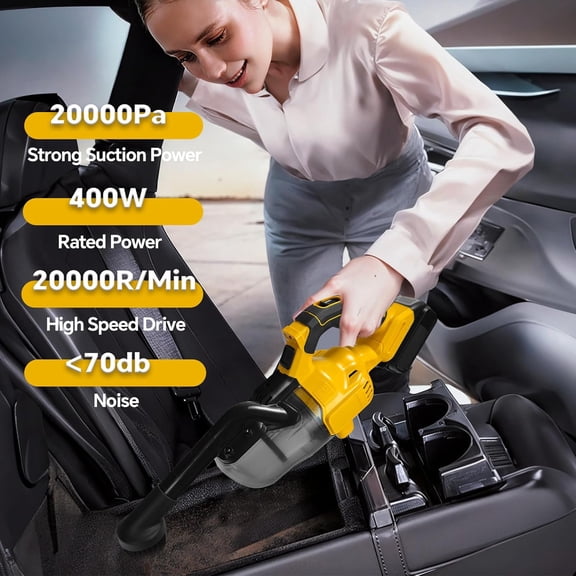 Cordless Vacuum Cleaner for DeWalt 20V, 5-in-1 Handheld Vacuum, 20kPa Powerful Suction with HEPA Filters for Car, Home, Pet Hair (No Battery)