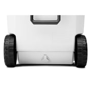 Coleman Classic 100 Qt Marine Hard-Sided Rolling Cooler with Wheels, Ice Chest, White