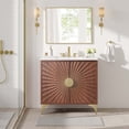 thumbnail image 7 of Modway Daylight 36" Solid Mango Wood Bathroom Vanity in White/Walnut, 7 of 7