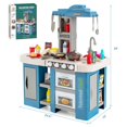 thumbnail image 4 of Costway Play Kitchen Set 67 PCS Kitchen Toy For Kids W/Food &Realistic Lights & Sounds, 4 of 10