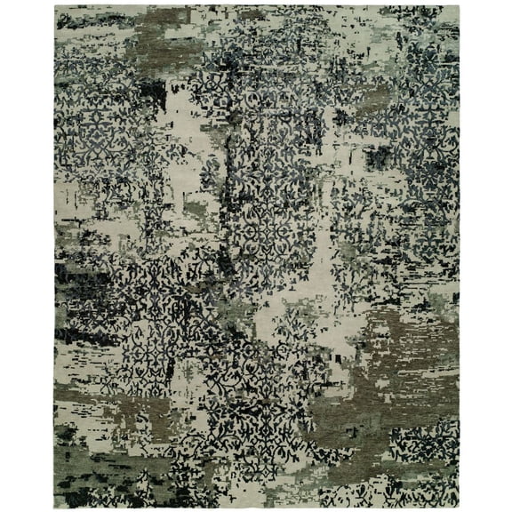 Kalaty Equinox Area Rug EQ-577 Contemporary Blue, Multi, 6' x 9'