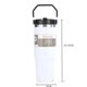 thumbnail image 3 of Portable Car Cup Stainless Steel Thermos Cup with Straw & Handle Double Walled Travel Sports Water Bottle Coffee Cup Dad Gifts, 3 of 6