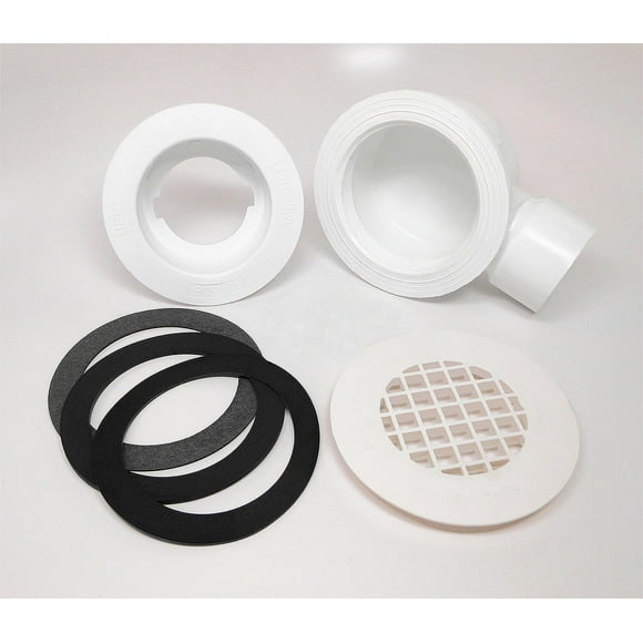 Mustee 82.400A Ensemble de Vidange pour Douche, Blanc