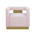 thumbnail image 2 of Connor Velvet Upholstered Accent Chair in Pink, 2 of 4