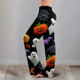 thumbnail image 3 of LHVUOA Halloween Womens Pajama Pants Drawstring Stretch Cute Ghost Print Pjs Casual Elastic Waist Pajama Pants, 3 of 6