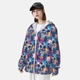 thumbnail image 3 of Balery cool Skull colorful Sudadera ligera de manga larga con capucha y protección solar UPF 50+ para hombre y mujer, ideal para pesca y running-Large, 3 of 7