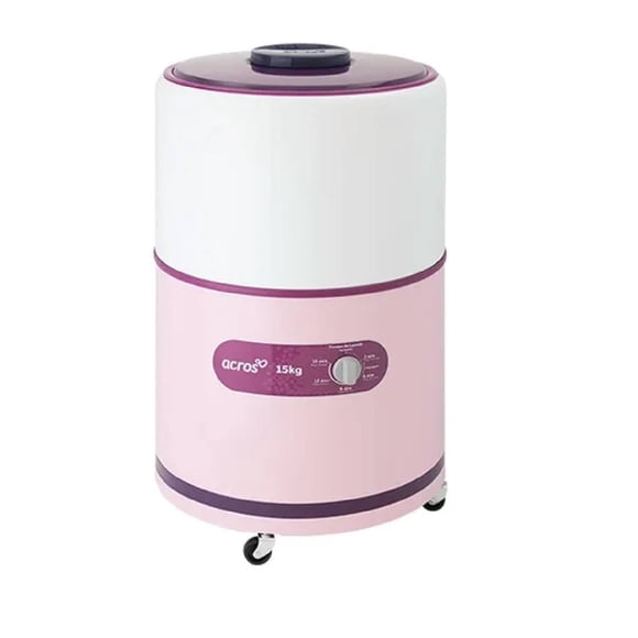 Lavadora Acros de 15 Kg Acero Porcelanizado Rosa Alf-1551er