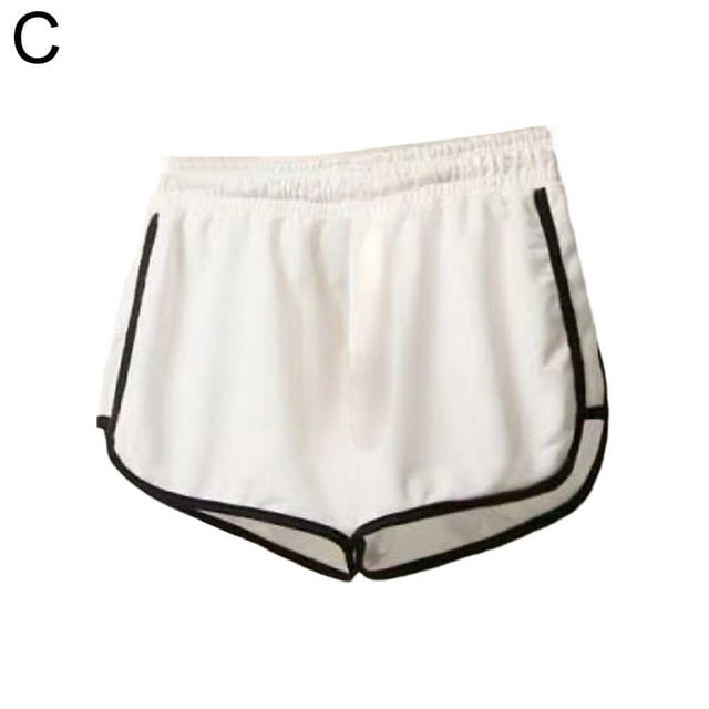 Striped Sports Shorts For Women Simple Loose Shorts Casual Slimmingj