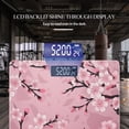 thumbnail image 3 of High Precision Body Weight Scale Smart Bathroom Scales with Large LCD Display(400lbs),Decorative for Bedroom-Vector Pink Background, 3 of 4