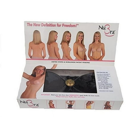 The Original NuBra Silicone Adhesive Bra #N108 C Cup Black