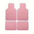 thumbnail image 1 of 4 Pcs Tapis de Sol pour Voiture Imperméables en Cuir PU Tapis de Voiture Universels, Design Simple, 1 of 5