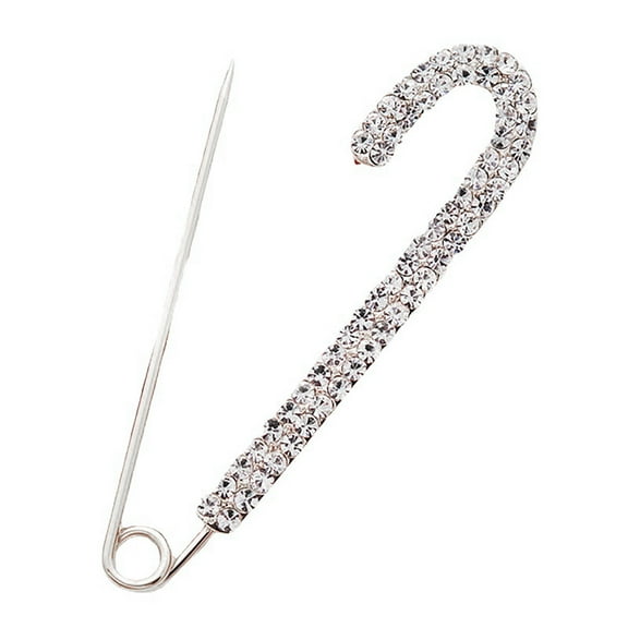 UDIYO Exquisite Anti-Exposure Brooch Pin Women Shining Rhinestone Sweater Safety Pin Costume Accessories