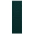 thumbnail image 5 of Ekena Millwork 12"W x 46"H True Fit PVC Two Panel Chevron Modern Style Fixed Mount Shutters, Thermal Green (Per Pair - Hardware Not Included), 5 of 9