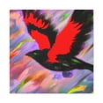 thumbnail image 3 of "Red-Winged Vibrance Rising" - Canvas, 3 of 25