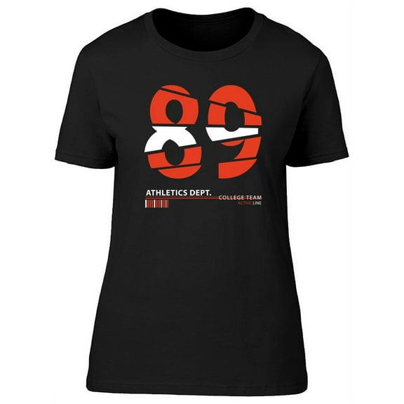 89 Athletics Dept. College Team T-Shirt Women -Image by Shutterstock, Female Large