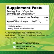 Apple Cider Vinegar 1000mg - 60 capsules